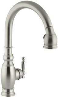 KOHLER K 690 BN Vinnata Kitchen Sink Faucet, Vibrant Brushed Nickel   Touch On Kitchen Sink Faucets  