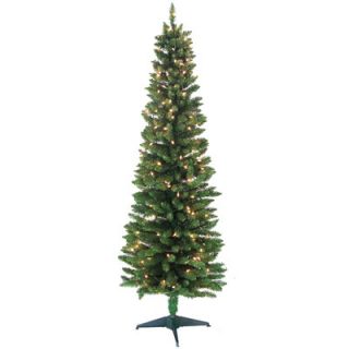 Green Artificial Christmas Tree with 200 Pre Lit Clear Lights