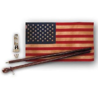 Valley Forge Flag Heritage Series Antiqued US Traditional Flag Set