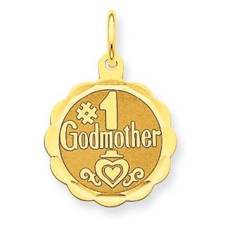 Godmother Charm in 14k Yellow Gold Jewelry