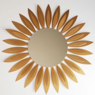 Contemporary Sunflower Wall Mirror