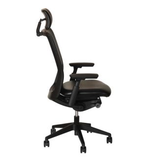Contoured High Back Office Chair with Adjustable Seat