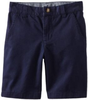 Kitestrings Boys 2 7 Flat Front Twill Short With Side Seam Pockets, Peacoat Navy, 5 Clothing
