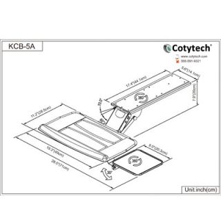 Cotytech Fully Adjustable Keyboard Mouse Tray