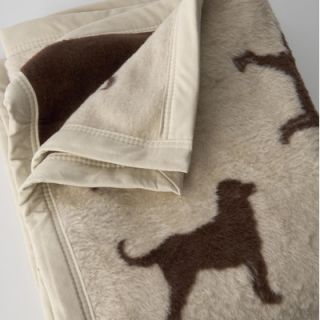 Traditions Linens Chocolate Lab Cotton / Acrylic Throw