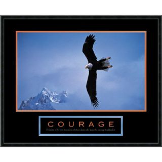 Amanti Art Courage  Bald Eagle Framed Print Art   23.02 x 29.02