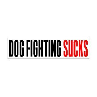 Dog Fighting Sucks   Window Bumper Sticker Automotive