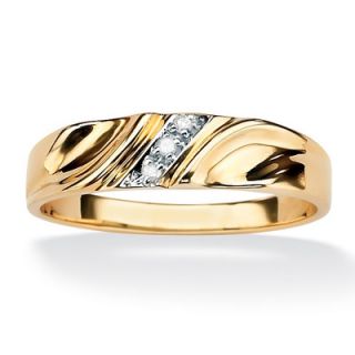 Palm Beach Jewelry Mens Diagonal Diamond Accent Ring