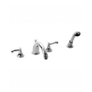 Illume Double Handle Volume Control Roman Tub Faucet with Hand Shower