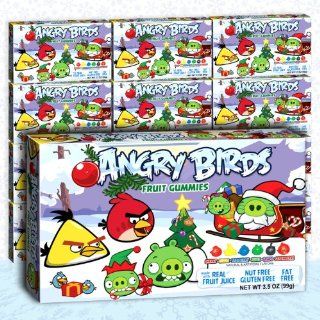 Angry Birds Winter Collection Fruit Gummies 3.5 Oz. (Pack of 12)  Gummy Candy  Grocery & Gourmet Food