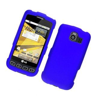 LG LS670 Optimus S Rubberized Case, Blue 02 Cell Phones & Accessories