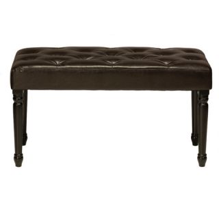 Franz Faux Leather Entryway Bench