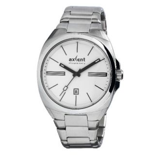 Axcent Impact Mens Watch in Silver with White Dial
