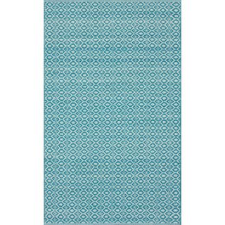 nuLOOM Keen Enamel Blue Rhina Trellis Rug