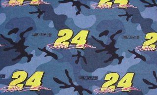 Flannel Camouflage NASCAR 24 Jeff Gordon Cotton Fabric By the Yard