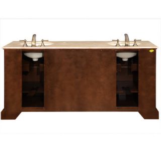 Silkroad Exclusive York 72 Double Bathroom Vanity Set