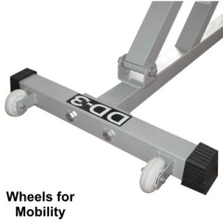 Valor Athletics Adjustable Utility Bench with Wheels