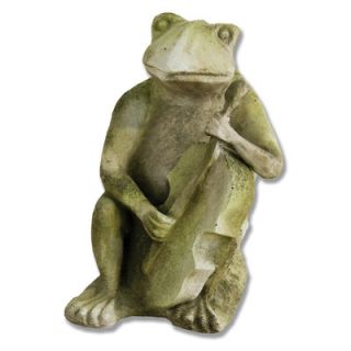 OrlandiStatuary Animals Frog Singing Jazz Bass Statue