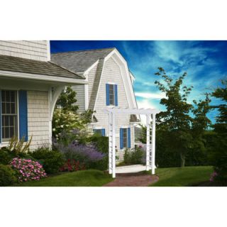 New England Arbors Westhaven Arbor with Pergola Top