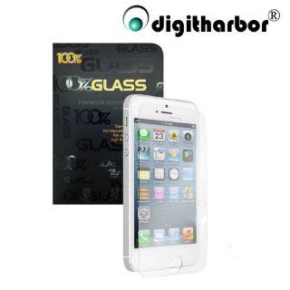 digitharbor® Premium Termpered Glass Protection Screen for iphone 5g 5 Ultra Thin NANO SLIM (0.25mm) High Transparency As Mirror Function , Delicate Touch , Perfect Adhesion , Oleophobic Coating , Rounded Border , Real Glass , Shatter proof /w Retail P