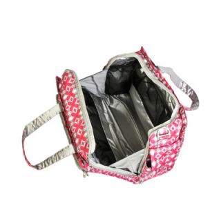 Ju Ju Be Be Prepared Messenger Diaper Bag in Pink Pinwheels