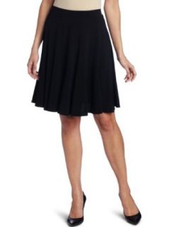 Chaus Women's Gored Flip Skirt, Rich Black, X Large