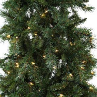 Pine Artificial Christmas Tree with 350 Clear Mini Lights with Stand