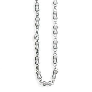 Jewelryweb 22 Inch 316l Stainless Steel Concave Bead Necklace Beads