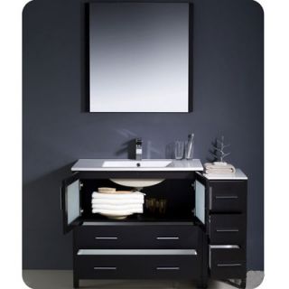 Fresca Torino 48 Modern Bathroom Vanity Set with Side Cabinet and