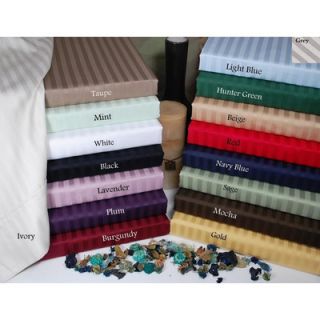 Simple Luxury 300 Thread Count Egyptian Cotton Stripe Duvet Cover Set