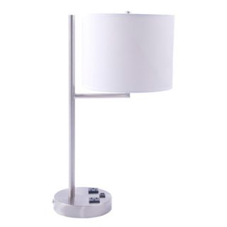 Fangio Table Lamp with Convenience Outlets