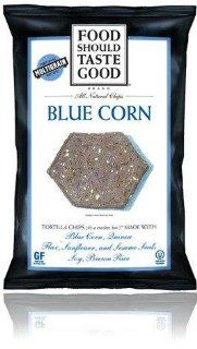 Food Should Taste Good All Natural Tortilla Chips Blue Corn 5.5 OZ (Pack of 24) Health & Personal Care