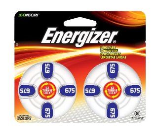 Energizer Batteries AZ675 EZ Turn and Lock Hearing Aid, Size AZ675, 8 Count Health & Personal Care