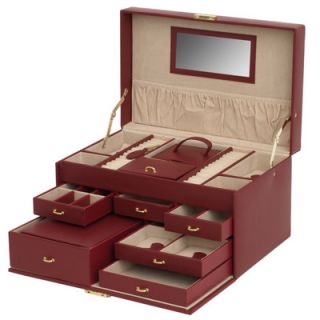 Wolf Designs Heritage Chelsea Large Jewelry Case with Six Drawers, One