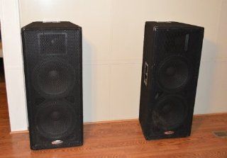 Harbinger Hx152 Dual 15" 2 way Speaker Cabinet Musical Instruments