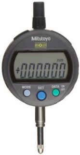 Mitutoyo 543 400B Absolute LCD Digimatic Indicator ID C, Standard Type, M2.5X0.45 Thread, 8mm Stem Dia., Flat Back, 0 12.7mm Range, 0.01mm Graduation, +/ 0.02mm Accuracy Electronic Indicators