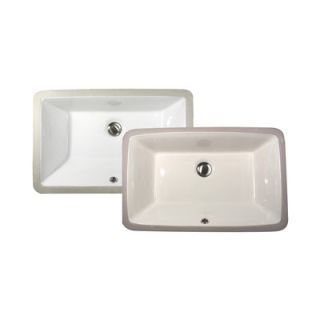 Nantucket Sinks Rectangular Ceramic Undermount Bathroom Sink   UM 1911