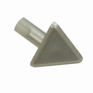 96 x 1 Triangular Corner Piece Tile Trim in Aluminum Satin Silver