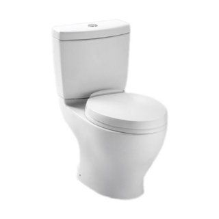 Toto CST412MF.10No.01 Aquia Dual Flush Toilet, 1.6 GPF and 0.9 GPF with 10 Inch Rough In, Cotton   Two Piece Toilets  
