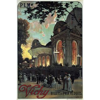 iCanvasArt Vichy France Canvas Wall Art from Vintage Apple