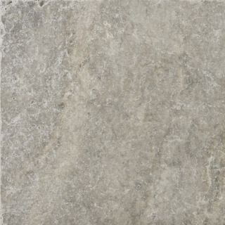 Emser Tile Natural Stone 12 x 12 Tumbled Travertine Tile in Silver