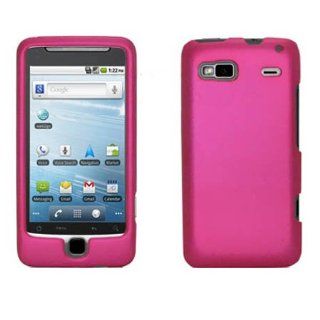 Hard Plastic Snap on Cover Fits HTC G2 Vanguard Solid Rose Pink (Rubberized) T Mobile Cell Phones & Accessories