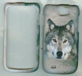 Samsung Exhibit II li 2 4G Galaxy W 4G SGH T679 T679M i8150 T MOBILE Phone CASE COVER SNAP ON HARD RUBBERIZED SNAP ON FACEPLATE PROTECTOR NEW CAMO HUNTER WHITE WOLF Cell Phones & Accessories