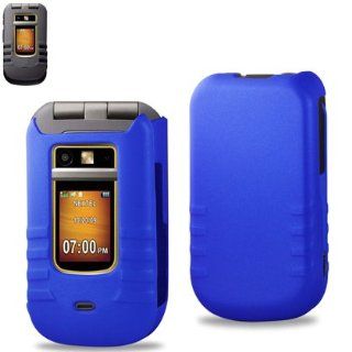 Reiko Premium Durable Rubberized Protective Case for Motorola Brute   Retail Packaging   Blue Cell Phones & Accessories