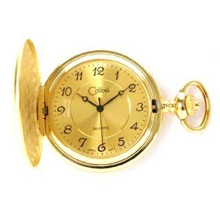 Colibri Hunting Case Goldtone Pocket Watch Classic PWS095105 Watches