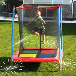 60 Square Interactive Mini Trampoline with Enclosure