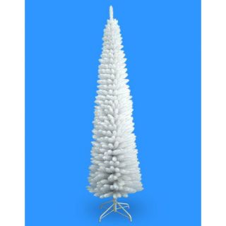Pencil 6 Green Artificial Christmas Tree with 200 Pre Lit Clear Li