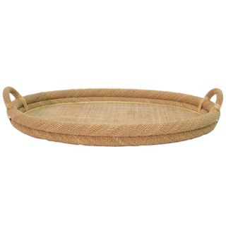 Palecek Oval Natural Rope Top Tray