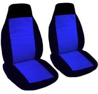 2 black and dark blue seat covers for a 2007 Volkswagen Beetle. Side airbags friendly. Automotive