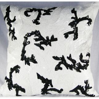 Design Accents LLC Faux Suede Pillow with All Over Sequin Design